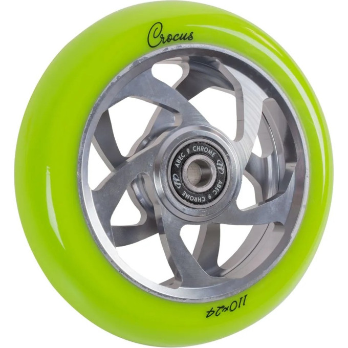 Колесо TECH TEAM для самоката X-Treme 110*24мм, Crocus, green NN010302